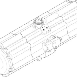 Неполноповоротный привод Festo DAPS-2880-090-RS2-F16-T6