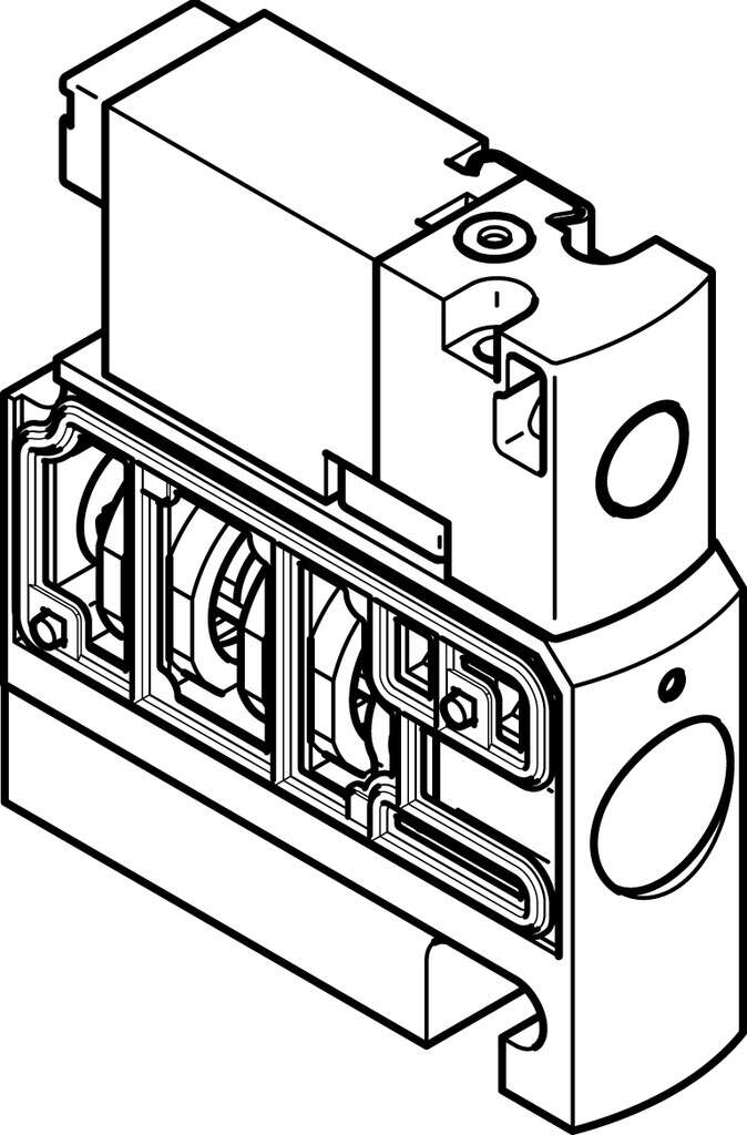Распределитель с электроуправлением Festo CPVSC1-M1HT-K-H-M5C
