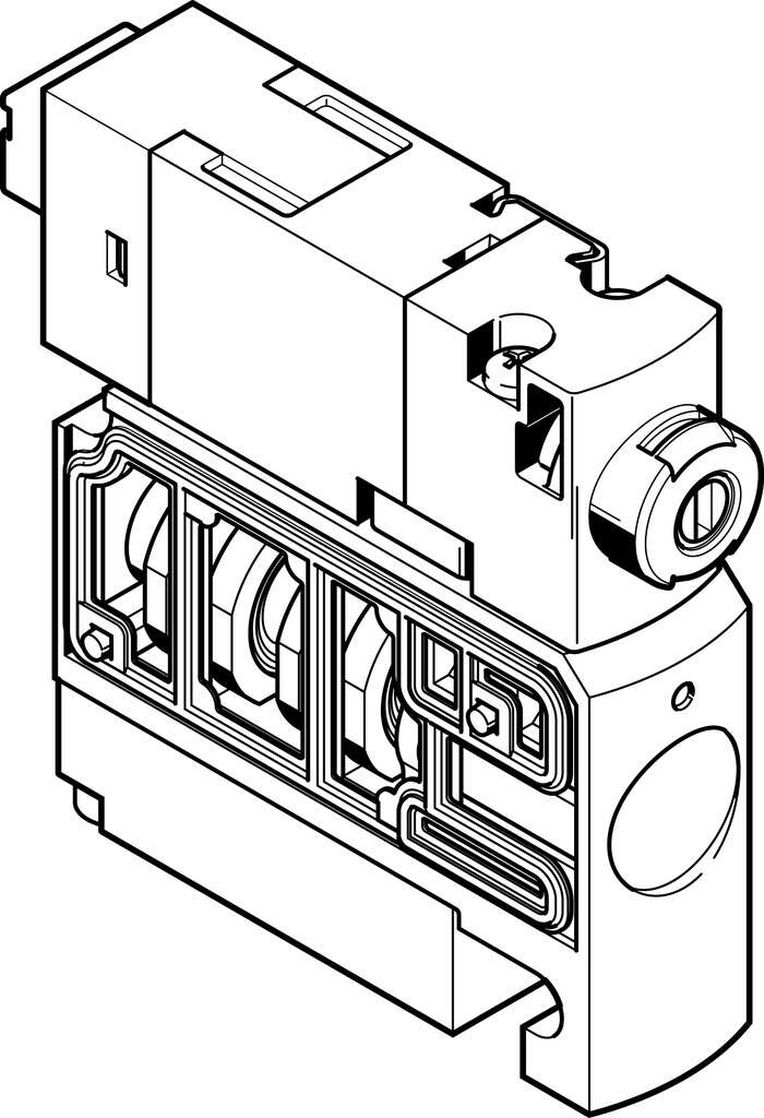 Распределитель с электроуправлением Festo CPVSC1-M1LH-N-H-Q4O
