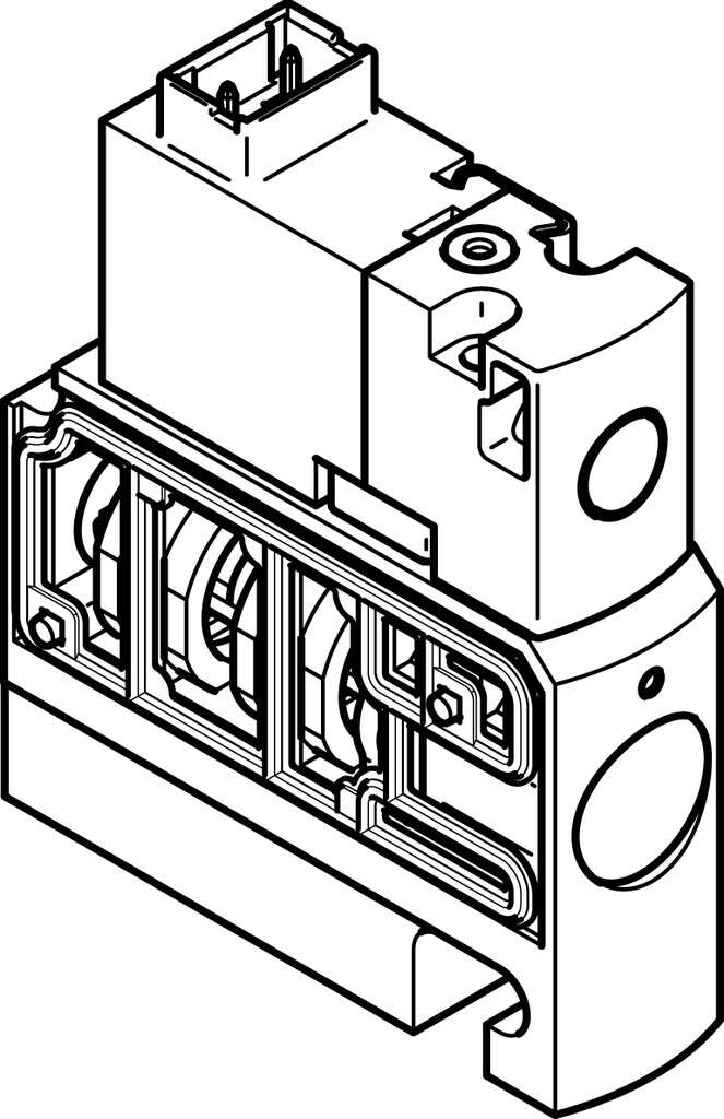 Распределитель с электроуправлением Festo CPVSC1-M5H-K-T-M5C