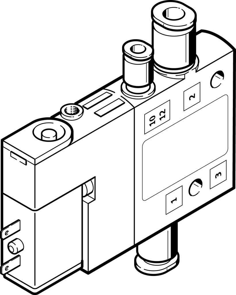 Распределитель с электроуправлением Festo CPE10-M1BH-3GLS-QS-4