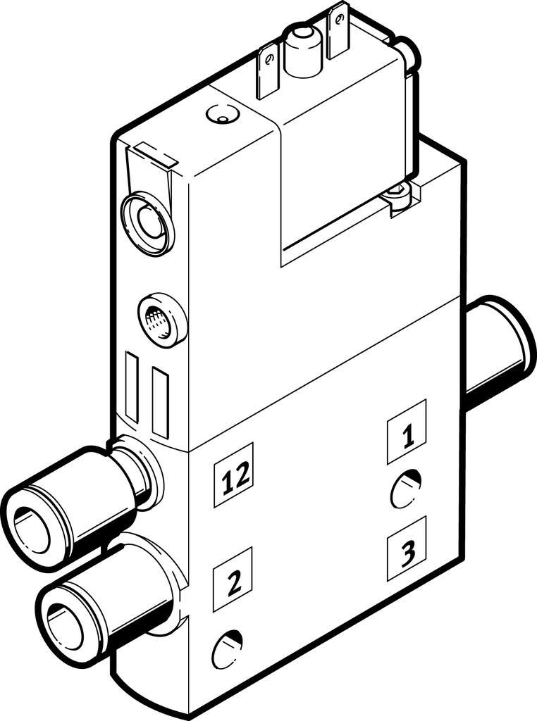 Распределитель с электроуправлением Festo CPE14-M1BH-3GLS-QS-8
