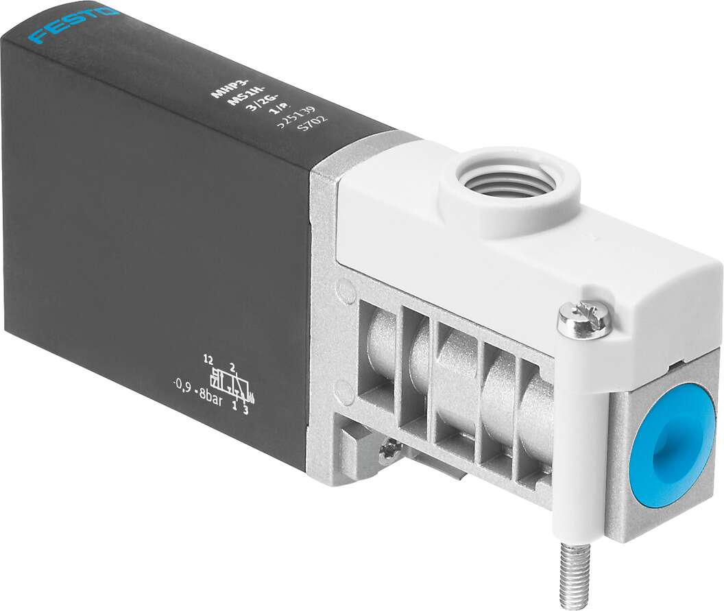 Распределитель с электроуправлением Festo MHP3-MS1H-3/2G-1/8