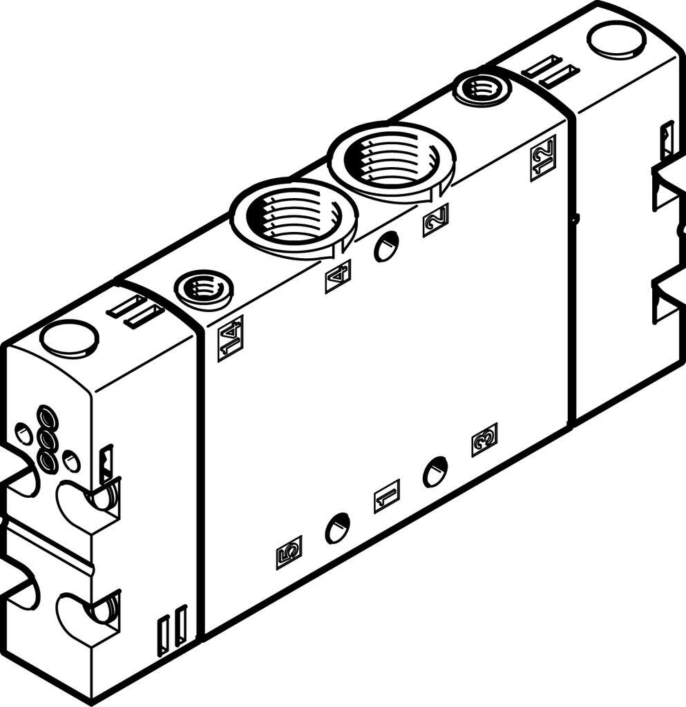 Базовый распределитель Festo CPE18-P1-5J-1/4
