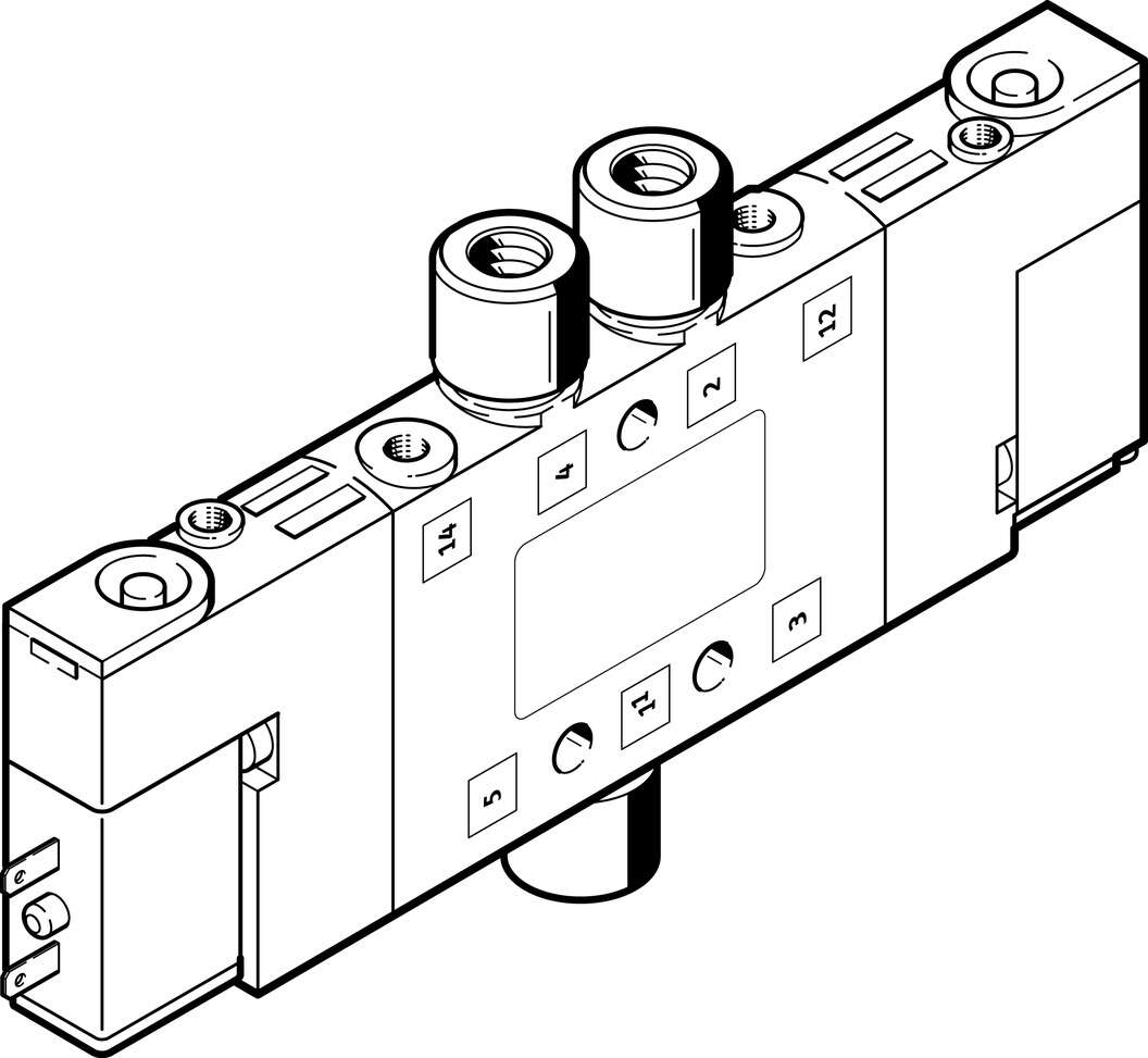 Распределитель с электроуправлением Festo CPE10-M1BH-5JS-M5