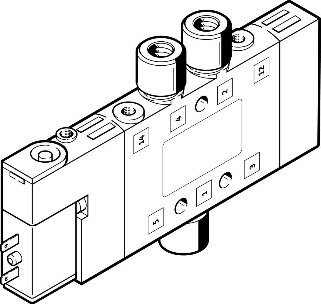 Распределитель с электроуправлением Festo CPE10-M1BH-5L-M5