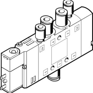 Распределитель с электроуправлением Festo CPE10-M1BH-5LS-QS-4
