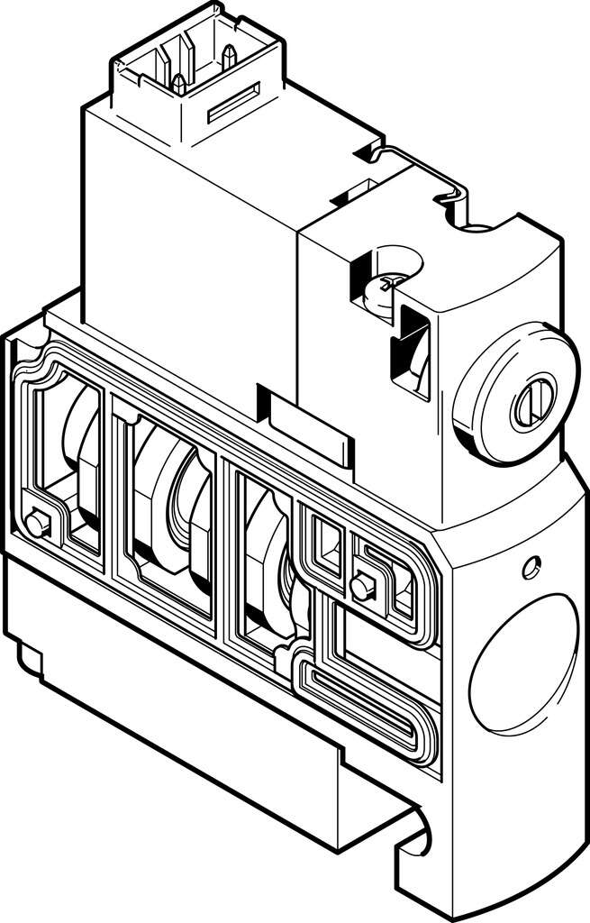 Распределитель с электроуправлением Festo CPVSC1-M1HT-J-T-Q3