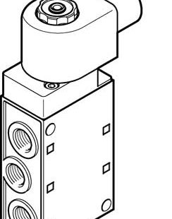 Распределитель с электроуправлением Festo MFH-5-1/4-120-NPT-EX