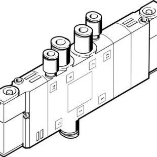 Распределитель с электроуправлением Festo CPE14-M1BH-5/3BS-QS-6