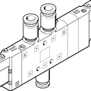 Распределитель с электроуправлением Festo CPE24-M3H-5/3B-QS-10