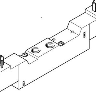 Распределитель с электроуправлением Festo MEBH-5/3G-1/8-P-B-110AC