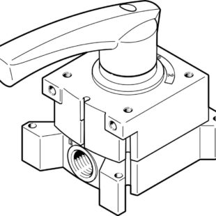 Распределитель с ручным управлением Festo VHER-H-B43C-G12