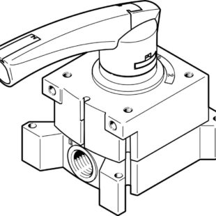 Распределитель с ручным управлением Festo VHER-P-H-B43U-G12