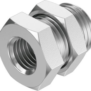 Штуцер с наружной и внутренней резьбой для панельного монтажа Festo NPFC-B-G18-F
