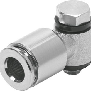 Штуцер цанговый угловой с наружным шестигранником Festo NPQM-LH-G38-Q8-P10
