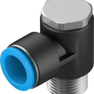 Штуцер цанговый угловой с наружным шестигранником Festo QSLV-1/2-16