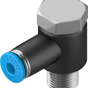 Штуцер цанговый угловой с наружным шестигранником Festo QSLV-1/8-4