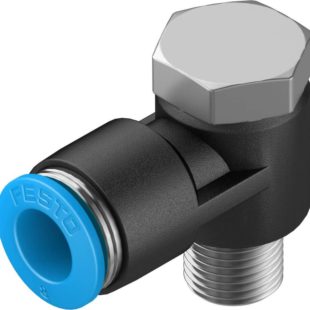 Штуцер цанговый угловой с наружным шестигранником Festo QSLV-1/8-8
