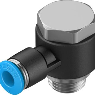 Штуцер цанговый угловой с наружным шестигранником Festo QSLV-G1/4-6