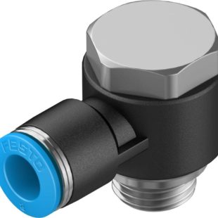 Штуцер цанговый угловой с наружным шестигранником Festo QSLV-G1/4-8