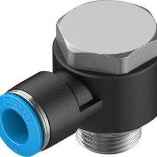 Штуцер цанговый угловой с наружным шестигранником Festo QSLV-G3/8-10