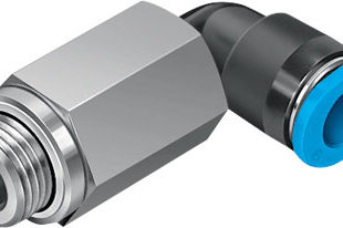 Штуцер цанговый угловой удлиненный Festo QSMLL-G1/8-4