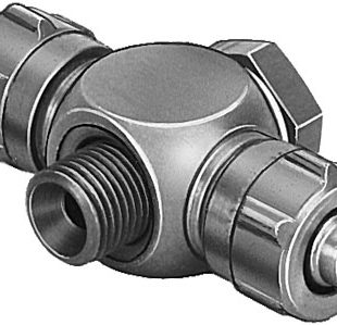 Тройник ниппельный с резьбой и накидной гайкой Festo TCK-1/4-PK-4