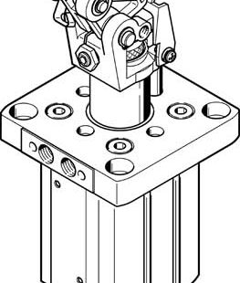 Стопорный пневмоцилиндр Festo DFST-50-30-L-Y4-A