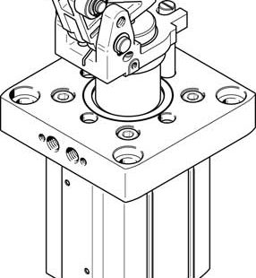 Стопорный пневмоцилиндр Festo DFST-80-40-Y4-A