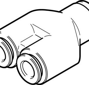 Тройник цанговый переходной Festo NPQH-Y-Q8-Q6-P10