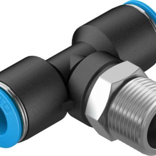 Тройник цанговый с резьбой переходной Festo QST-3/8-10