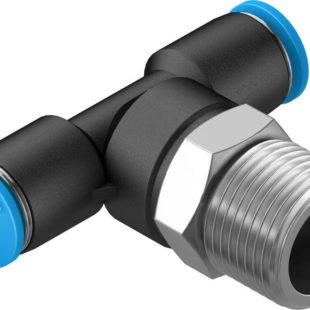 Тройник цанговый с резьбой переходной Festo QST-3/8-6