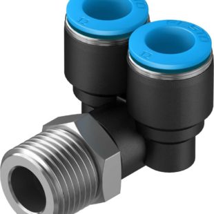 Тройник цанговый с резьбой угловой Festo QSYL-1/2-12
