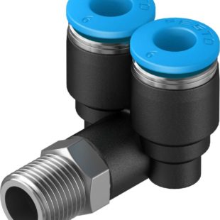 Тройник цанговый с резьбой угловой Festo QSYL-1/8-6