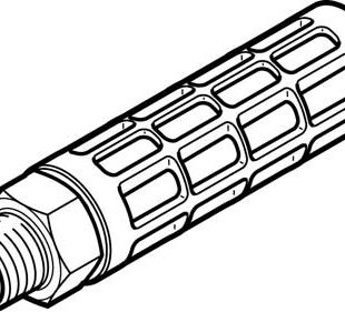 Глушитель алюминиевый резьбовой Festo U-1-B-NPT