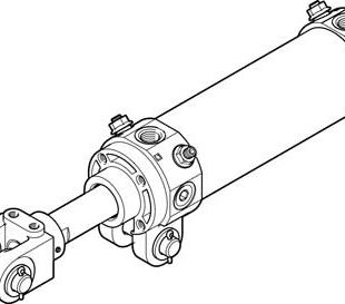 Пневмоцилиндр на шарнирах Festo DWB-63-50-Y-AB
