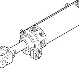 Пневмоцилиндр на шарнирах Festo DWC-63-150-Y-A