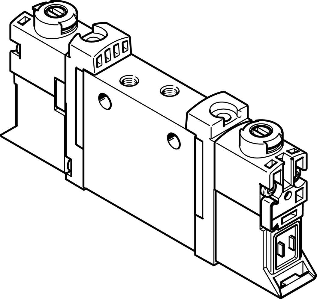 Распределитель с электроуправлением Festo VUVG-L10A-P53C-ZT-M3-1P3