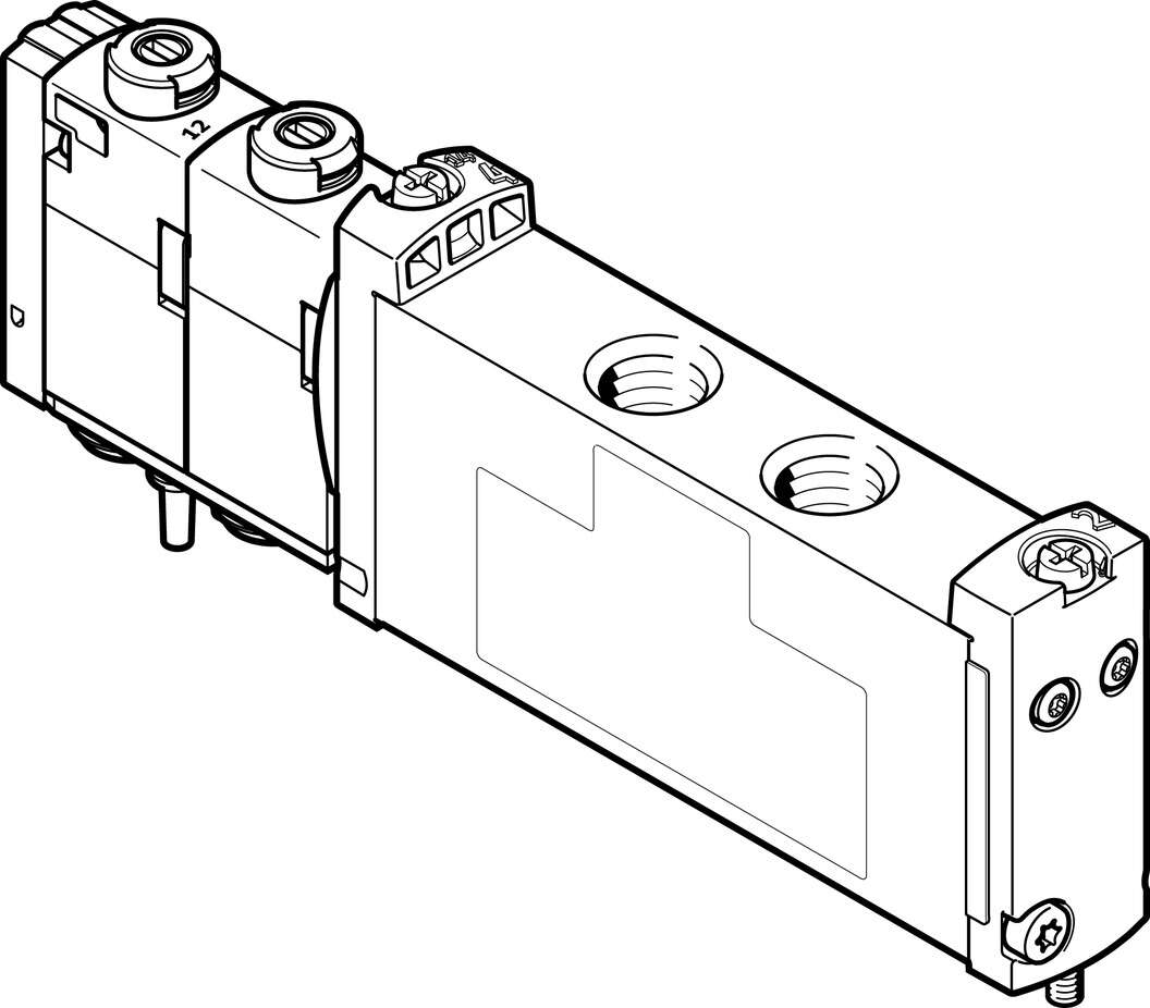 Распределитель с электроуправлением Festo VUVG-S14-P53C-ZT-G18-1T1L