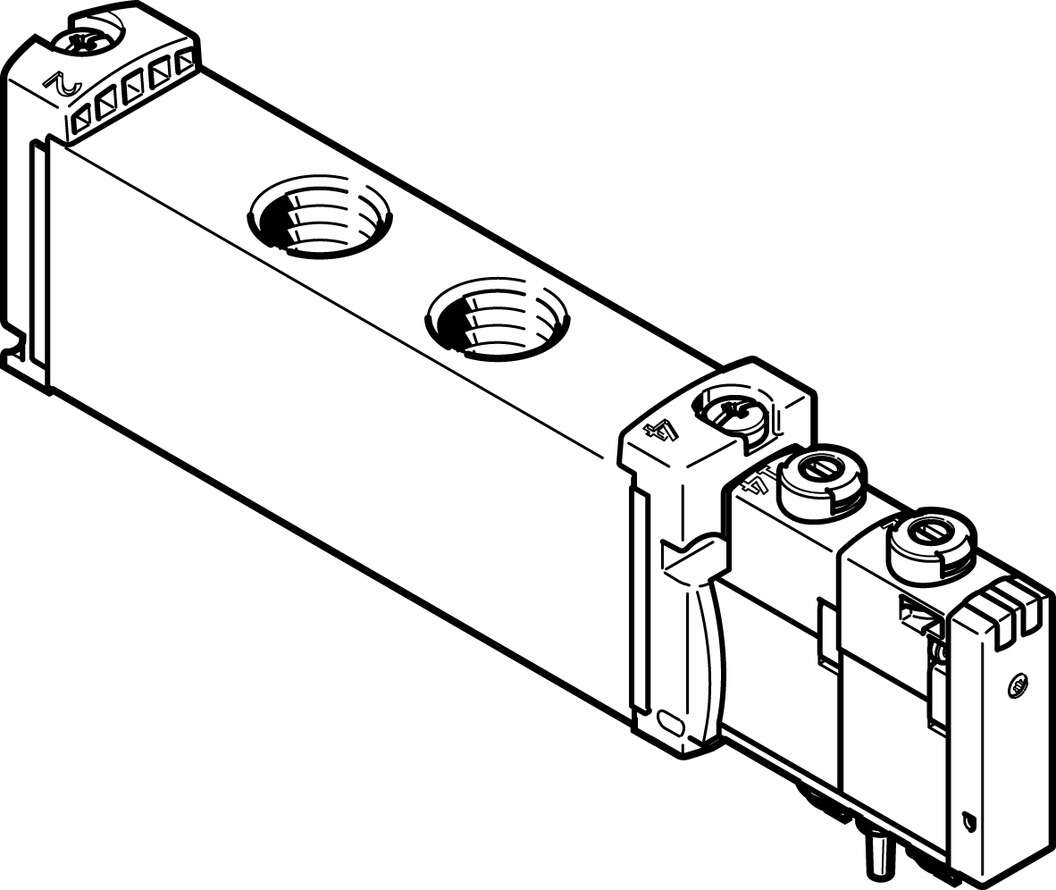 Распределитель с электроуправлением Festo VUVG-S18-P53U-ZT-G14-1T1L