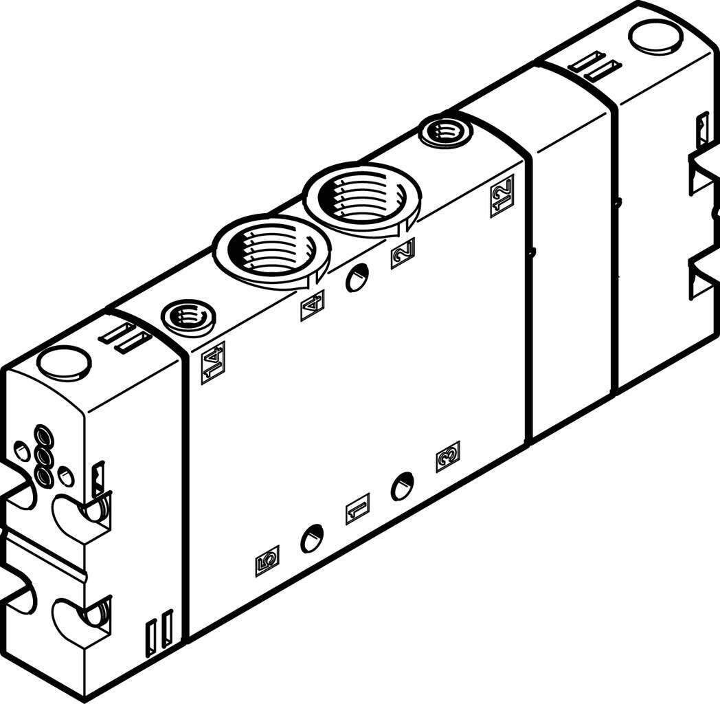 Базовый распределитель Festo CPE18-P1-5/3GS-1/4